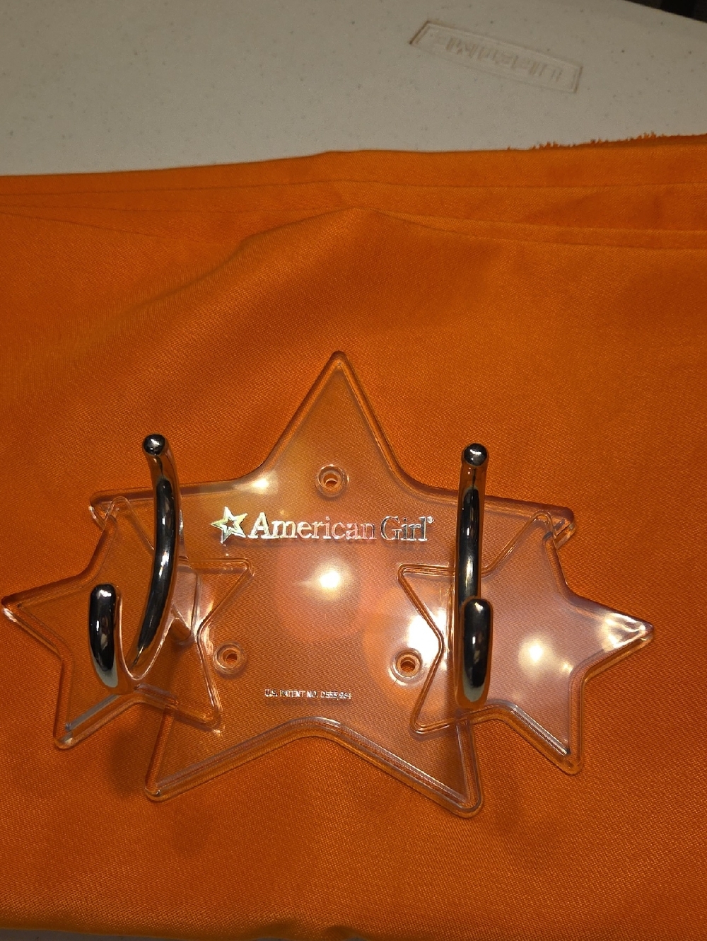 American Girl Clear Star Hook Rack with Silver Hooks